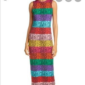 Alice and Olivia Snake Print Delora Dress